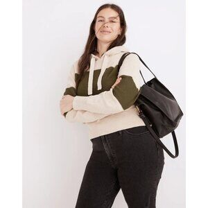 NWT Madewell Clairview Hoodie Sweater in Colorblock